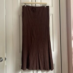 ZARA Brown Slip Maxi Skirt